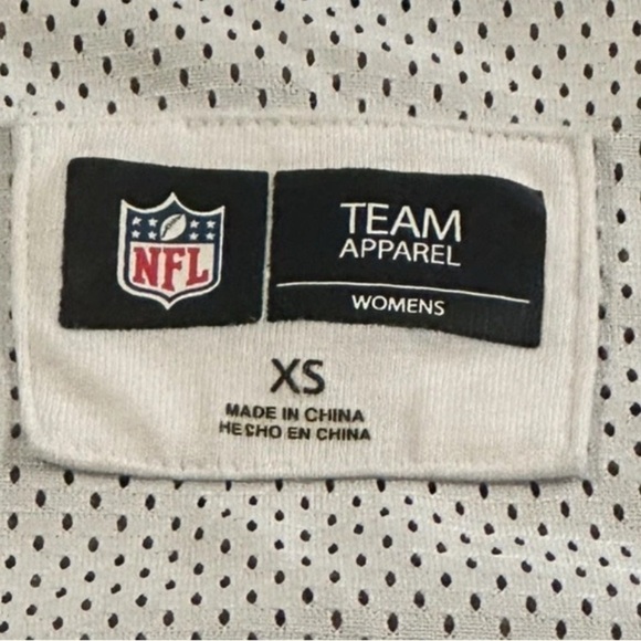 Las Vegas Raiders Womens Basketball Mesh Tank Top “Raider Nation” NFL Apparel XS - Picture 4 of 4